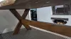 Artikelbild 5 des Artikels “Massivholztisch Suar mit Holzbeinen Modell X, 251cm Länge, 108cm max. Breite, 82cm Höhe. Tischplatte hat eine Stärke von 7,5cm “